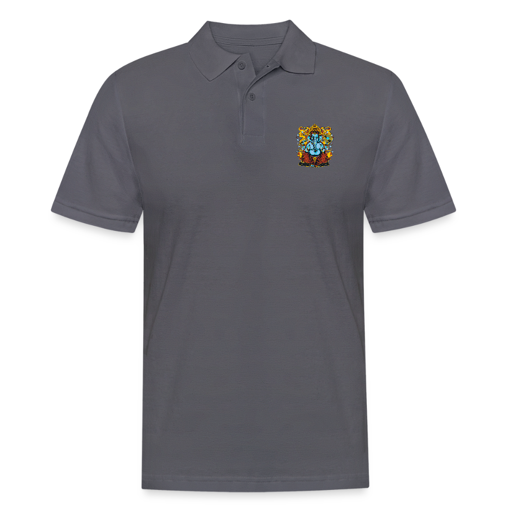 Mannen poloshirt - houtskool