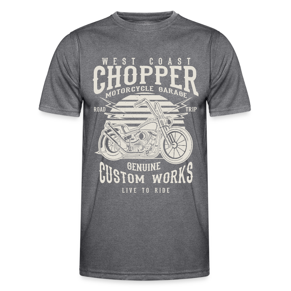 Functioneel T-shirt voor mannen - donkere melange
