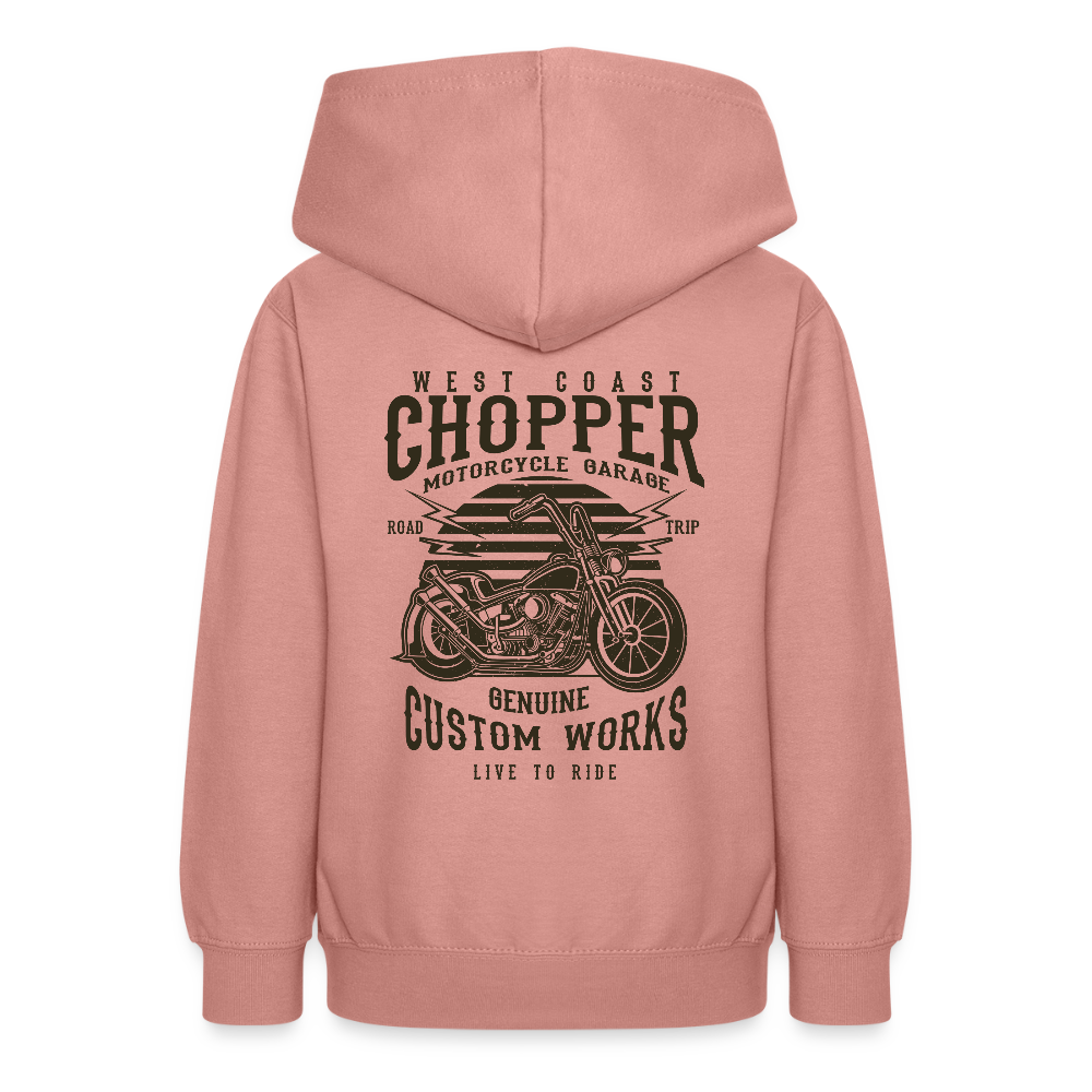 Teenager hoodie - altrosa