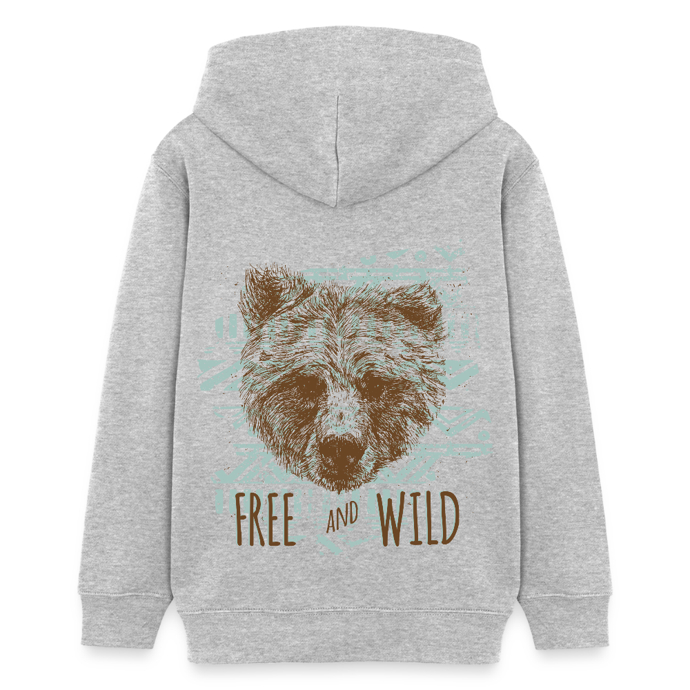 Stanley/Stella Tiener bio-hoodie Mini Cruiser - grijs gemêleerd