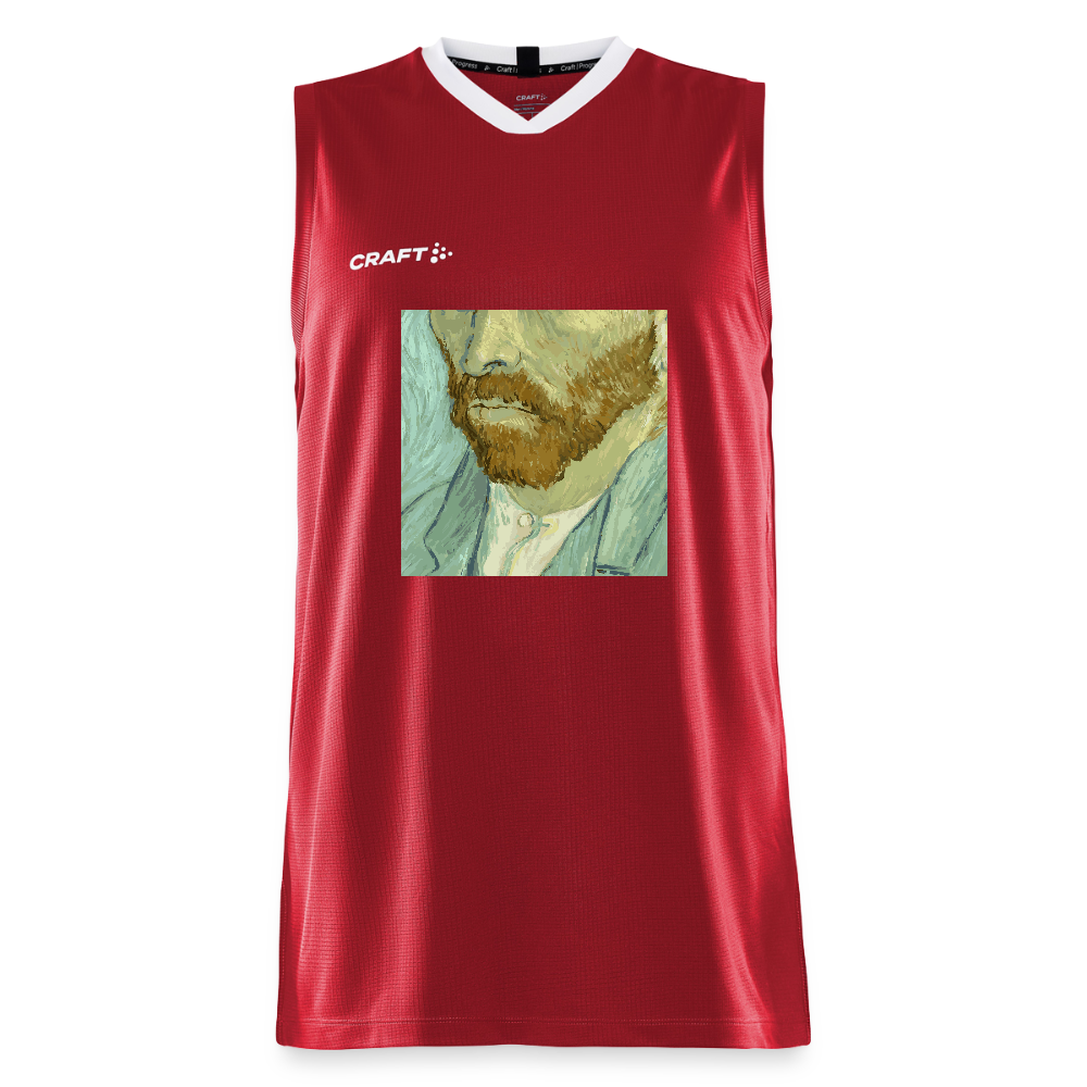 CRAFT Progress kinder-basketbalshirt - donkerrood