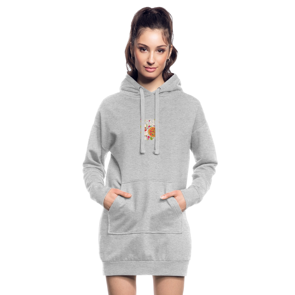 Hoodiejurk - grijs gemêleerd