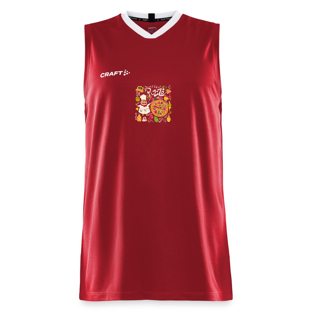 CRAFT Progress kinder-basketbalshirt - donkerrood