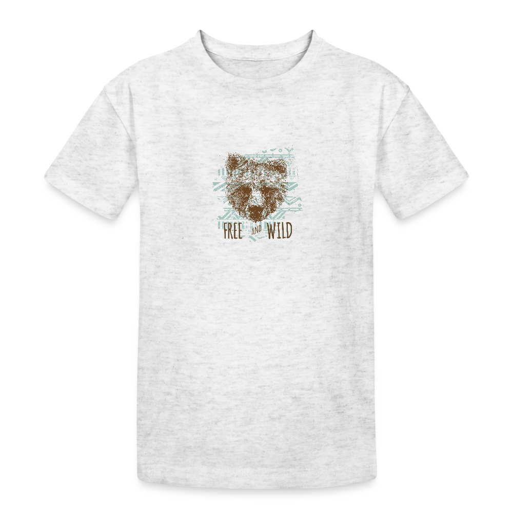 Kinderen Heavy Cotton T-shirt - heather wit