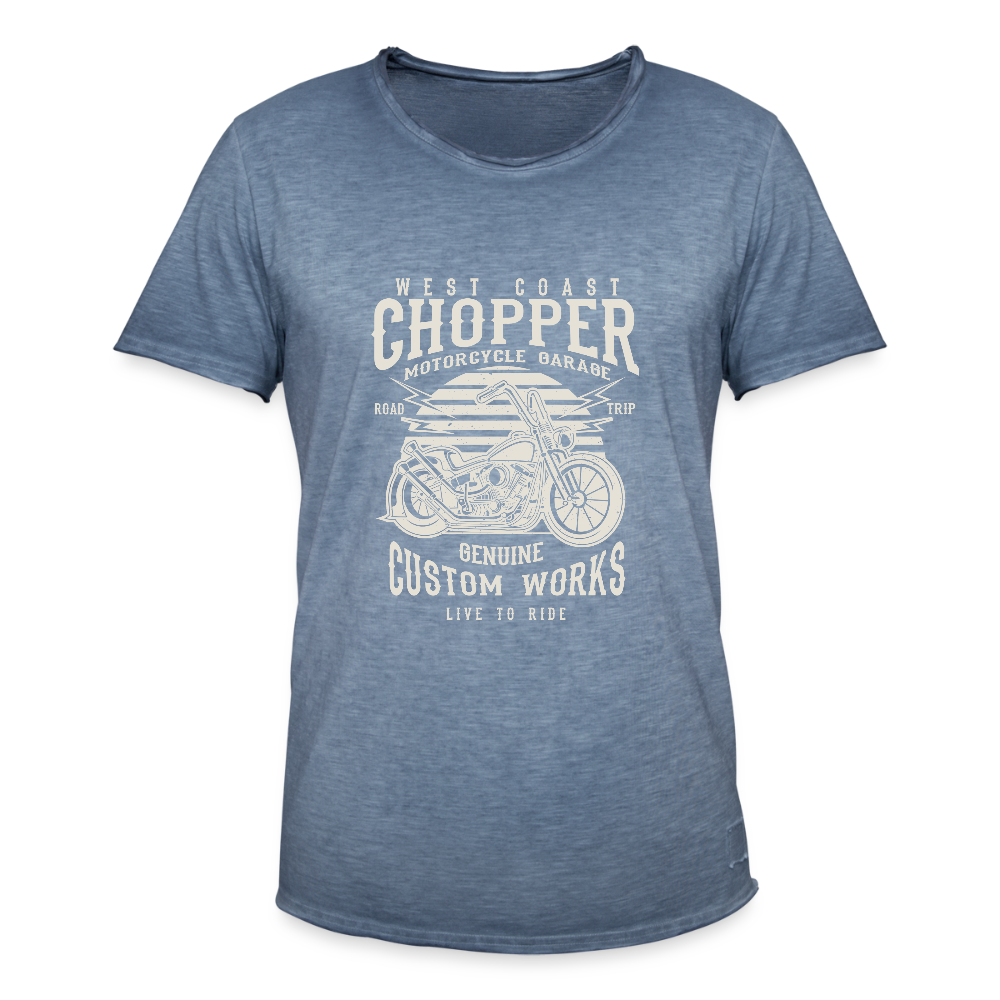 Mannen Vintage T-shirt - vintage denim