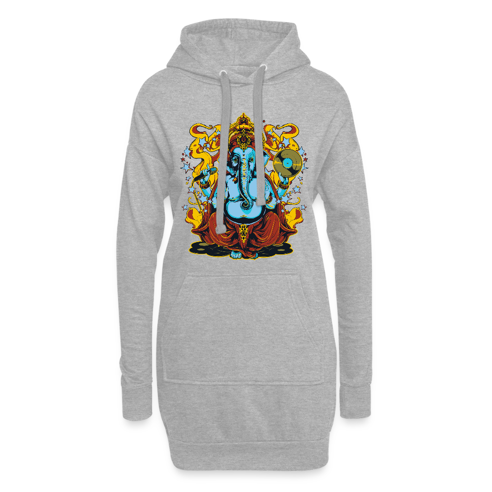 Hoodiejurk - grijs gemêleerd