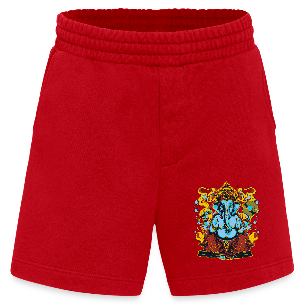 Heavyweight organic shorts made in EU - rood
