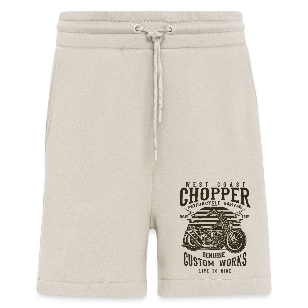 Organic relaxed shorts made in EU - WARM CLAY
