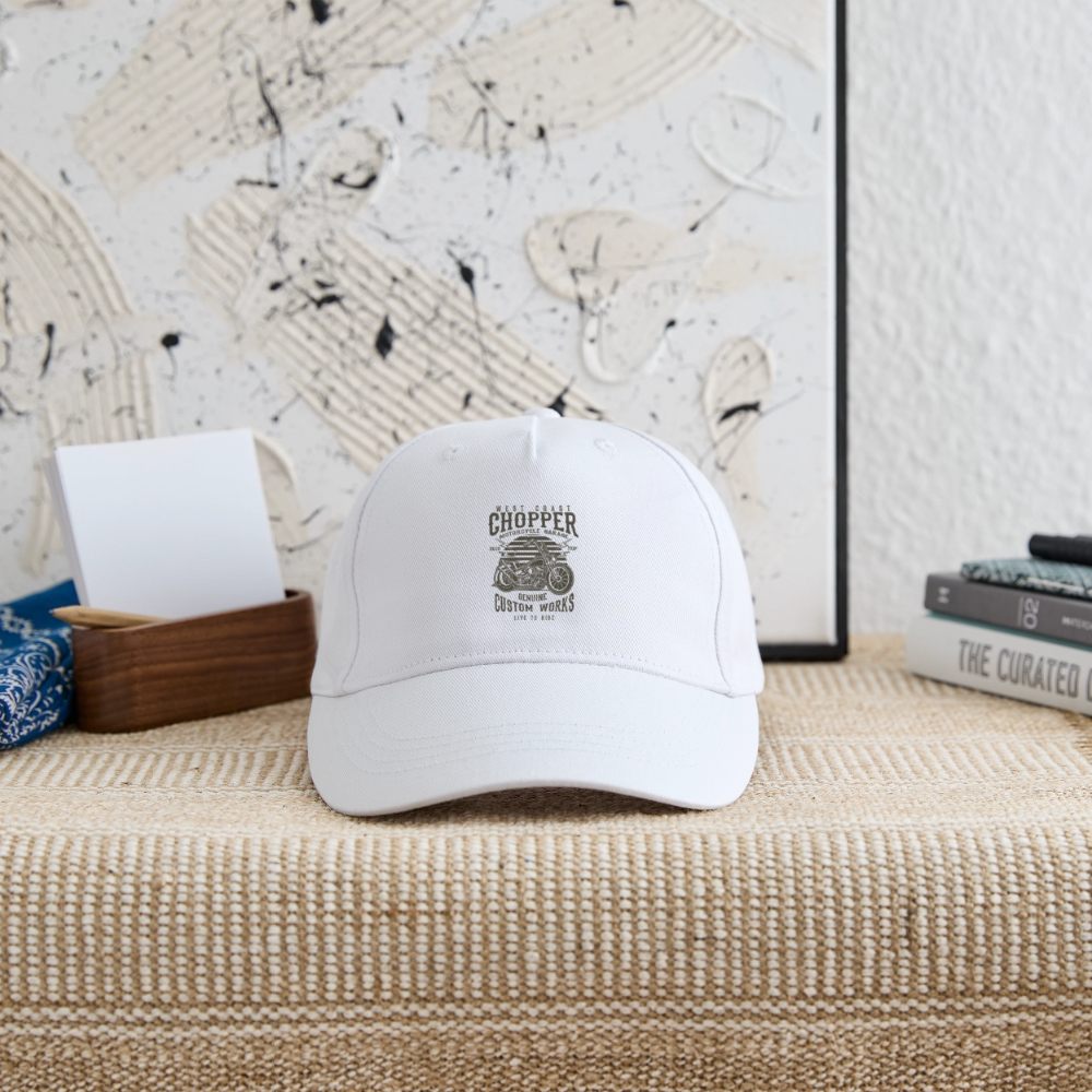 Bio kinder basecap - wit