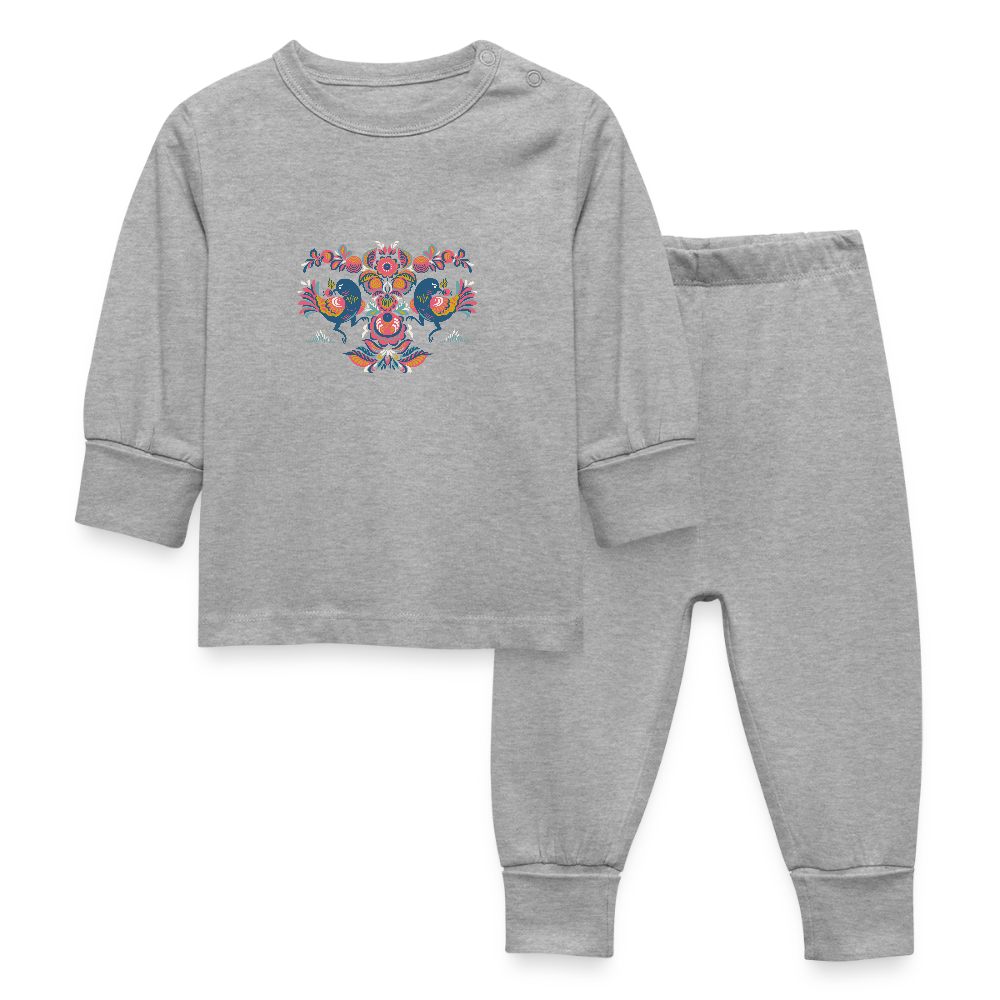 Baby-/kinderpyjama - grijs gemêleerd