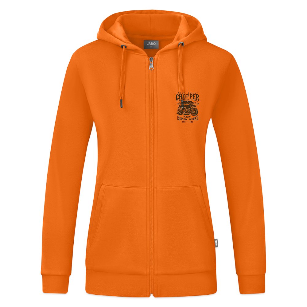 JAKO Vrouwen ziphoodie Organic - neonoranje