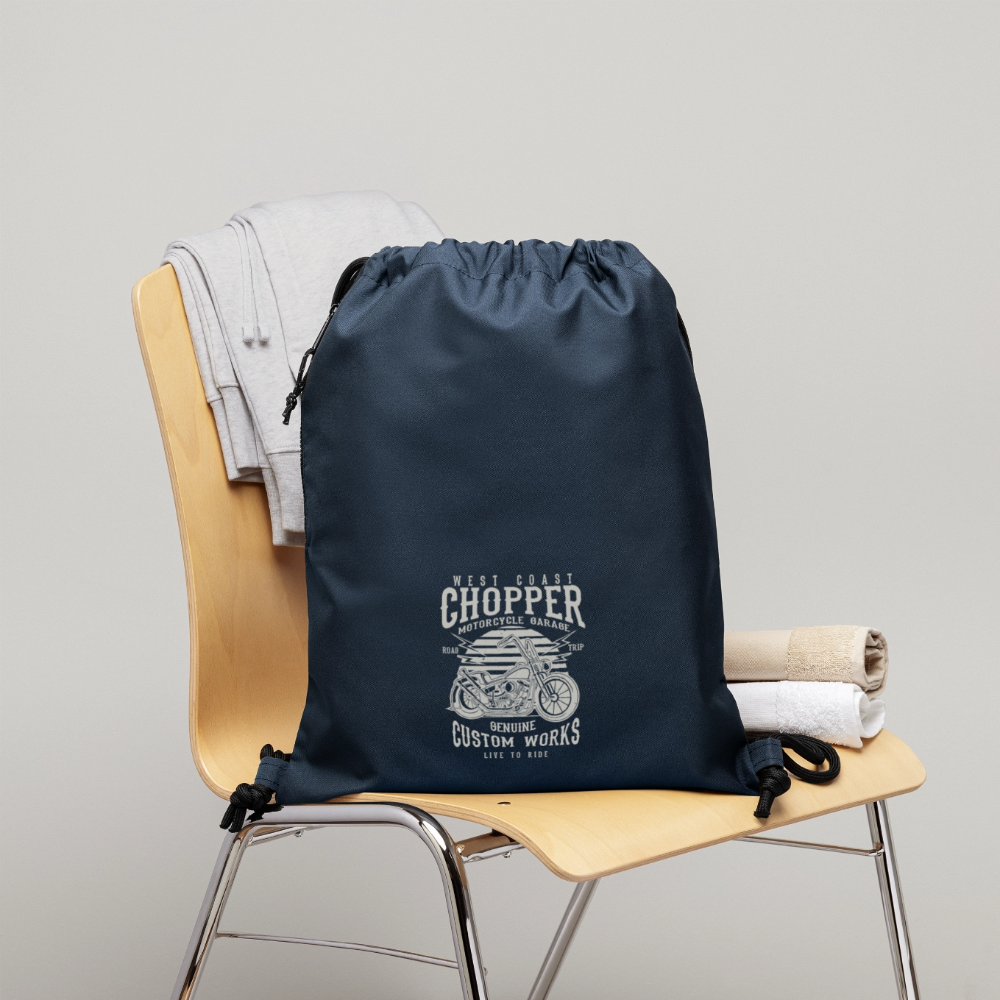 Gymtas van gerecycled materiaal - navy