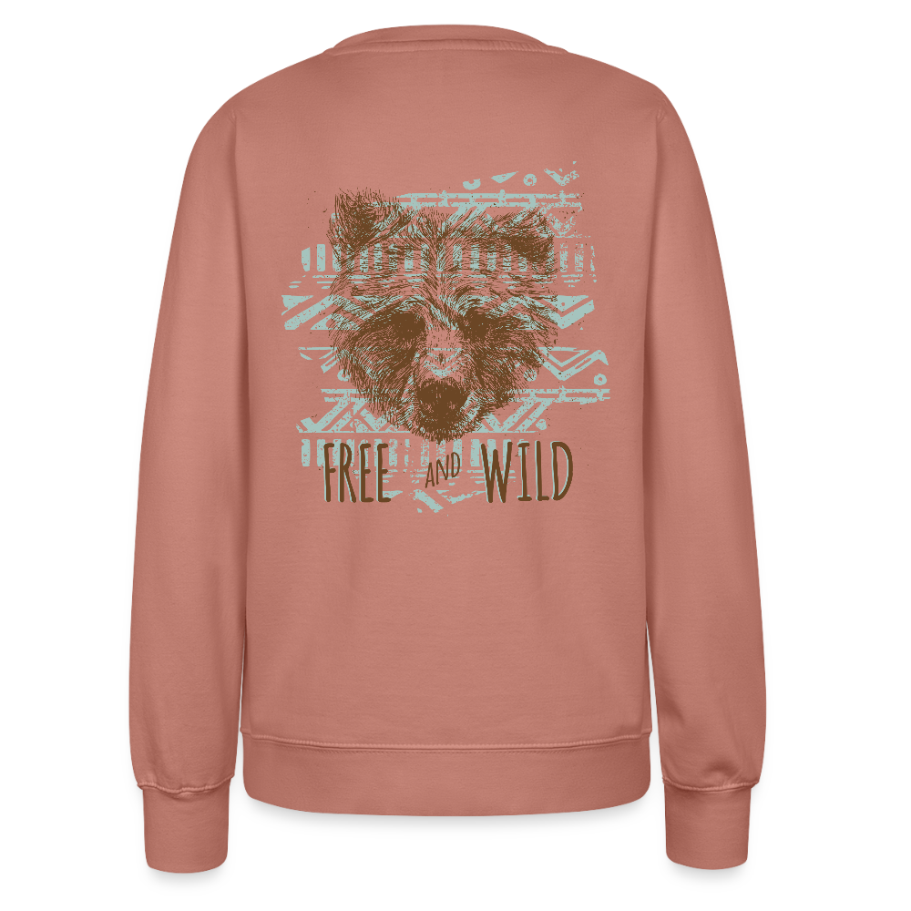 Vrouwen sweatshirt - altrosa