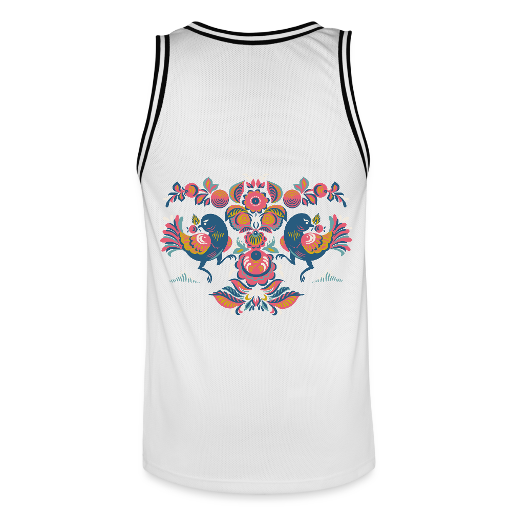 Mannen basketbal shirt - wit/zwart