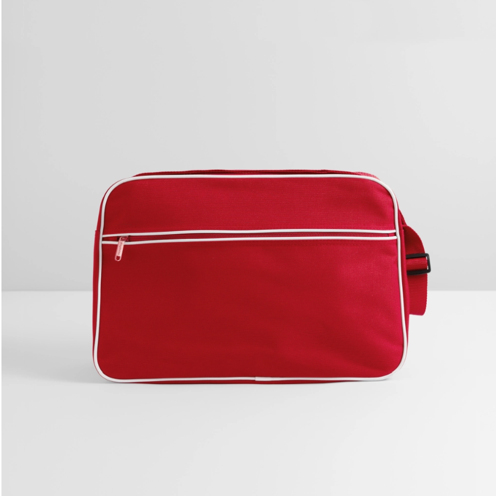 Retro-tas - rood/wit