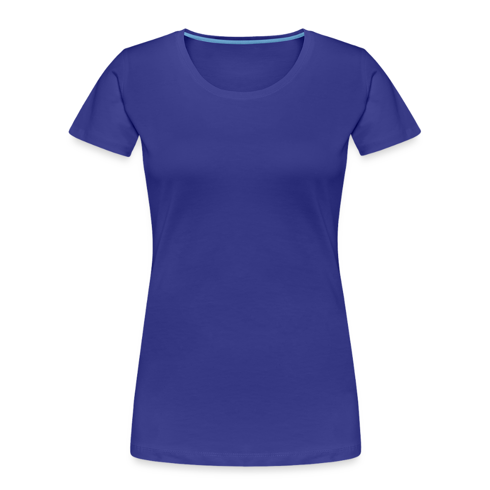 Vrouwen premium bio T-shirt - koningsblauw