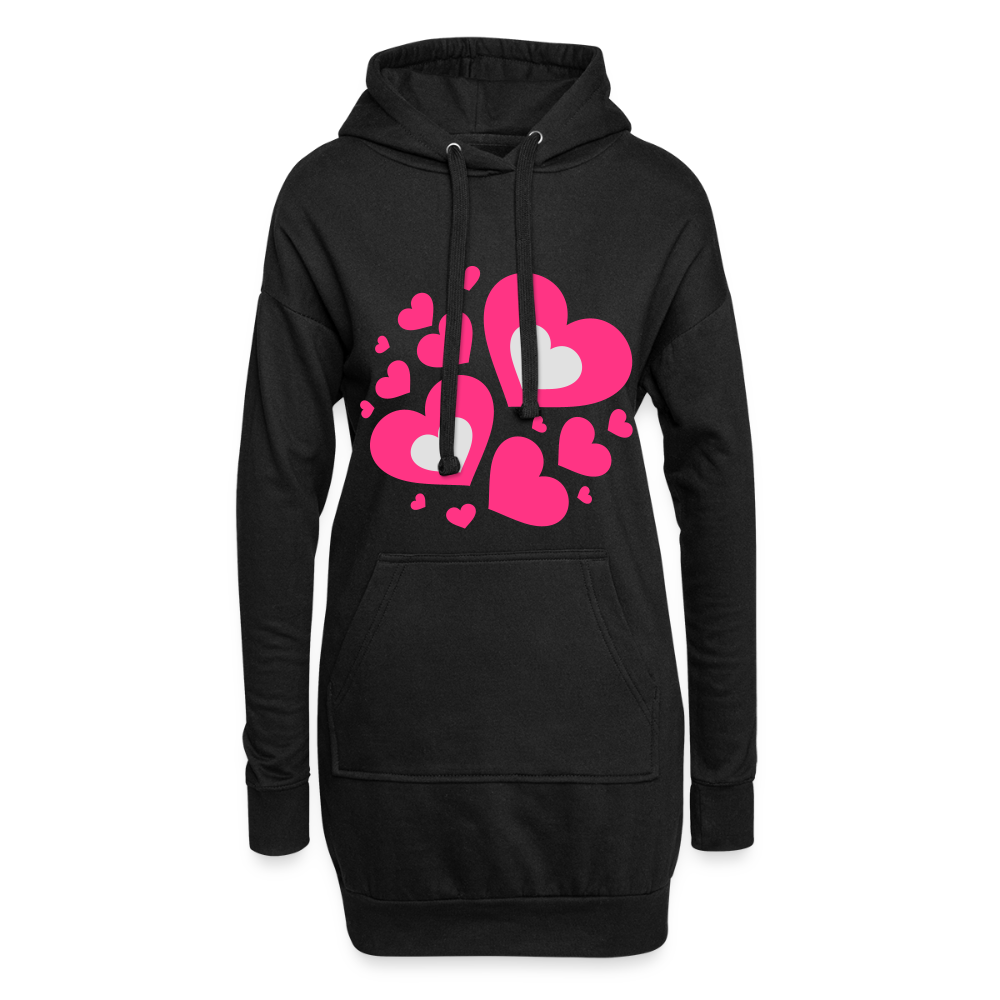 Hoodiejurk - zwart