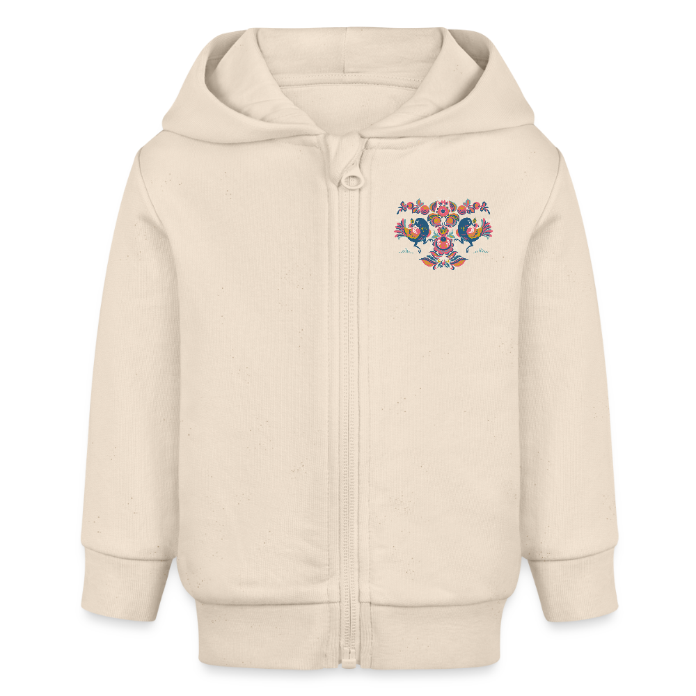 Stanley/Stella Bio zip-hoodie BABY CONNECTOR - witgrijs