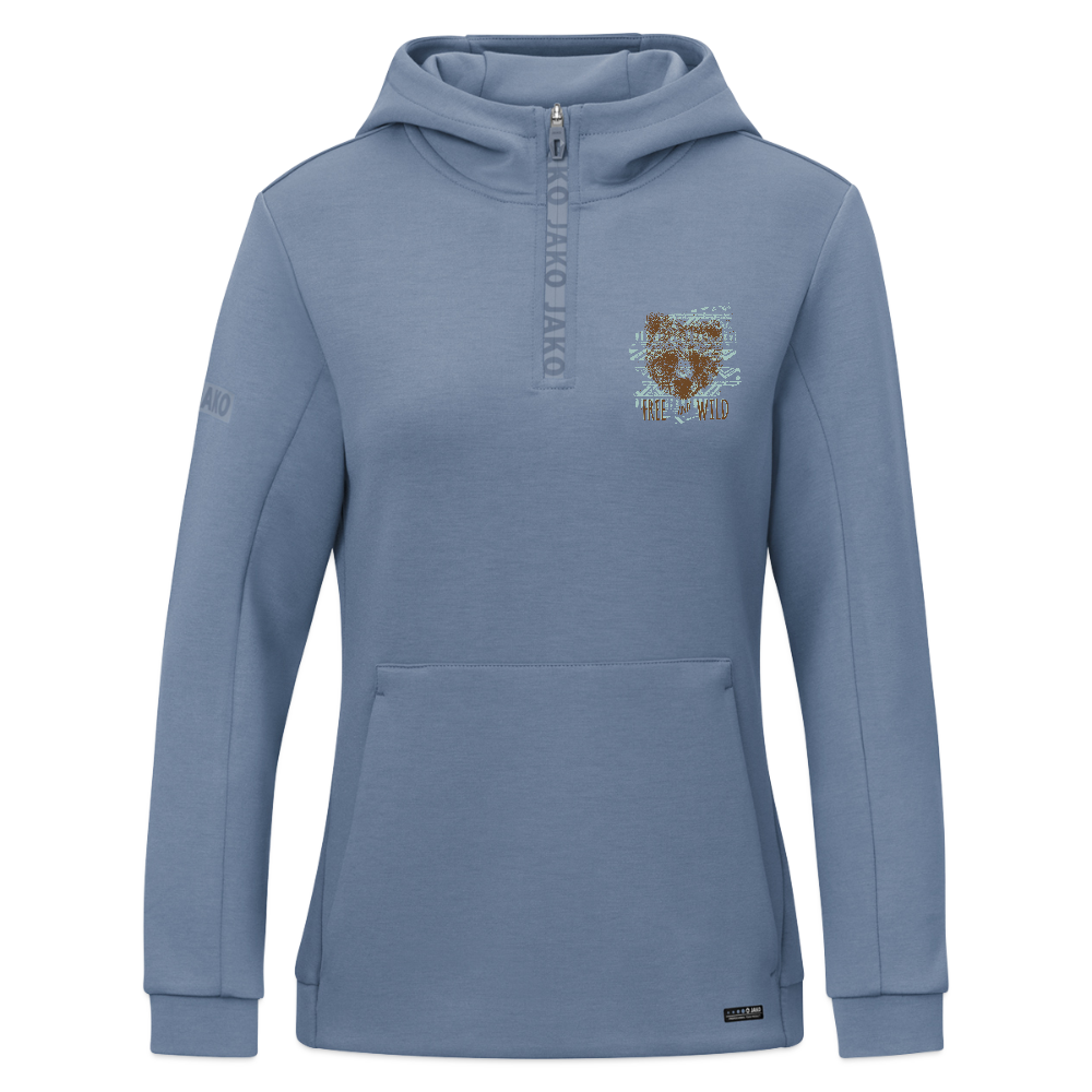 JAKO Vrouwen ziphoodie Pro Casual - blauwgrijs