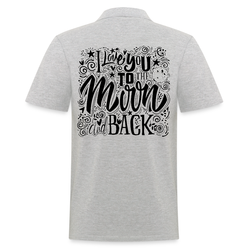 Mannen poloshirt - grijs gemêleerd