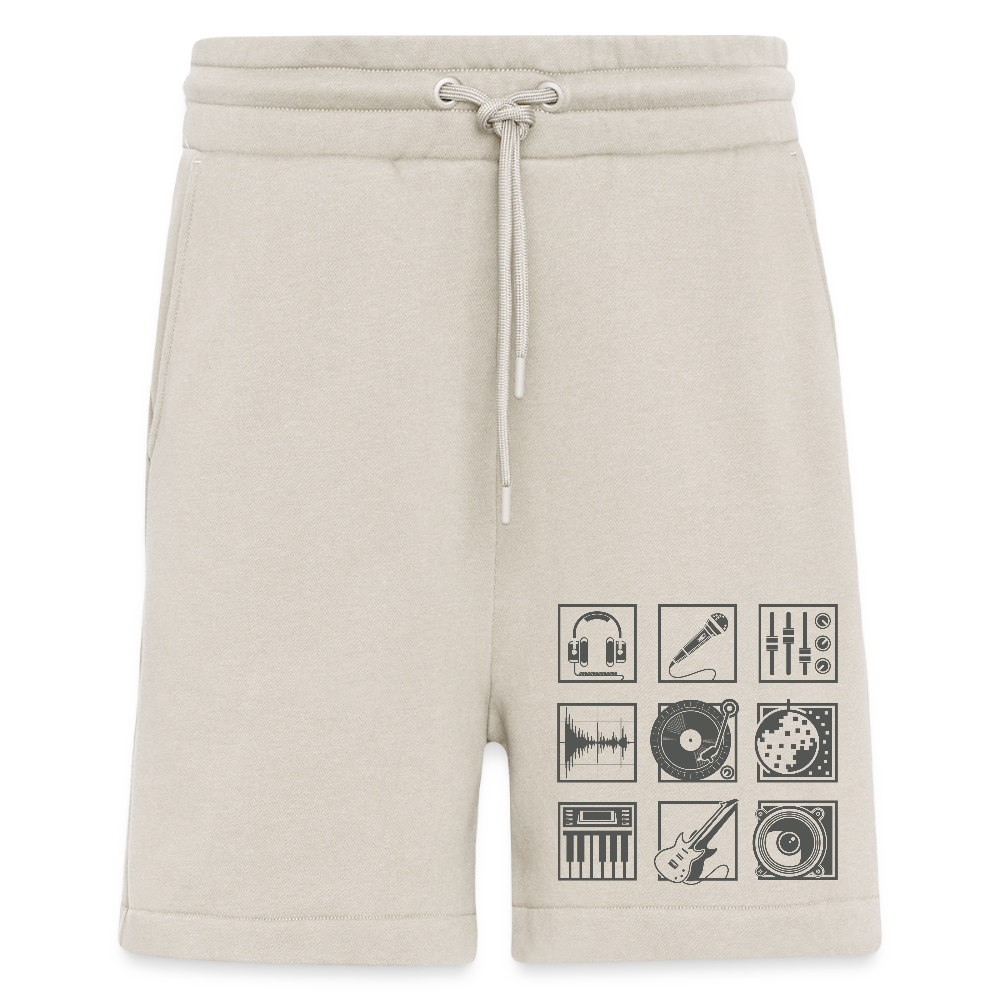 Organic relaxed shorts made in EU - WARM CLAY