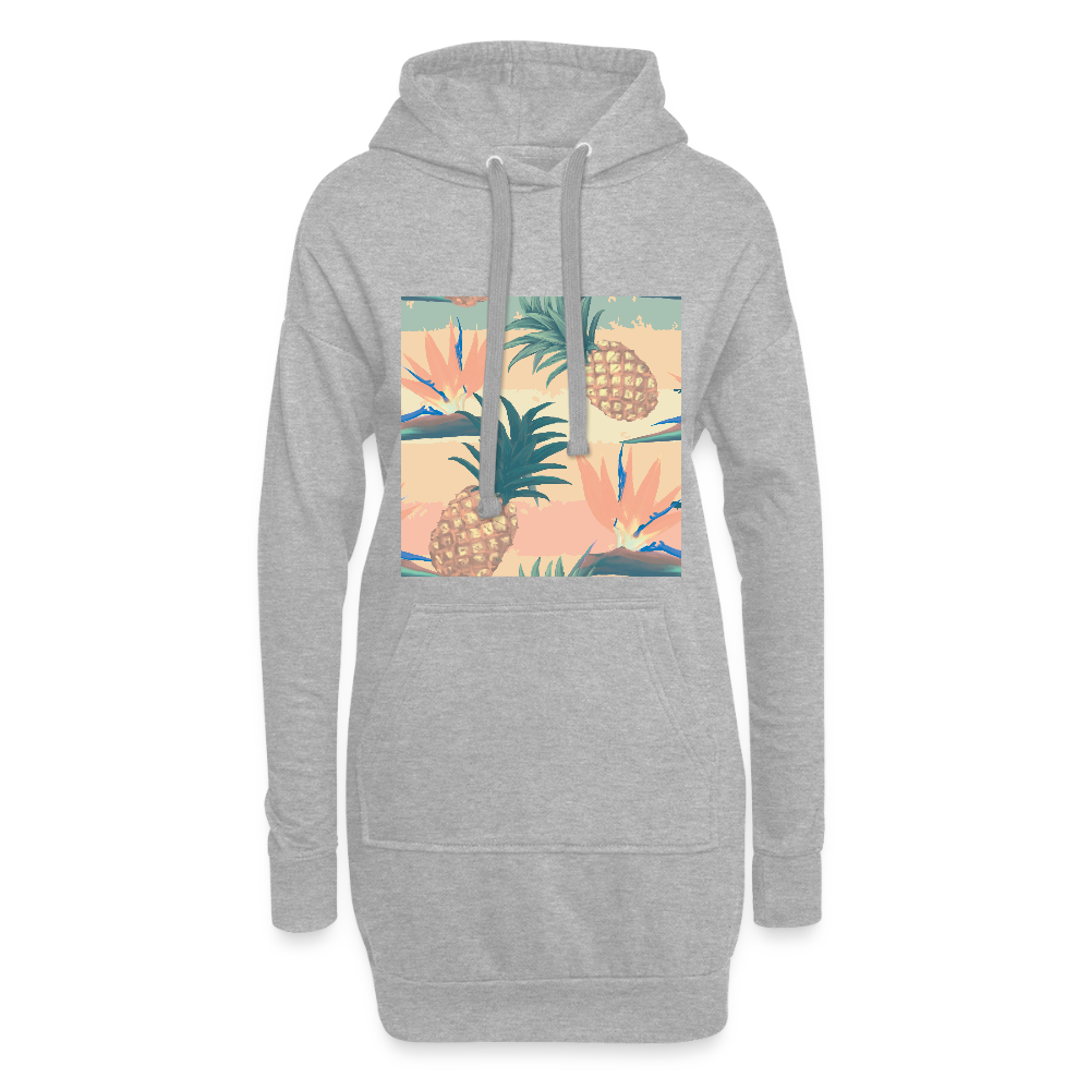 Hoodiejurk - grijs gemêleerd