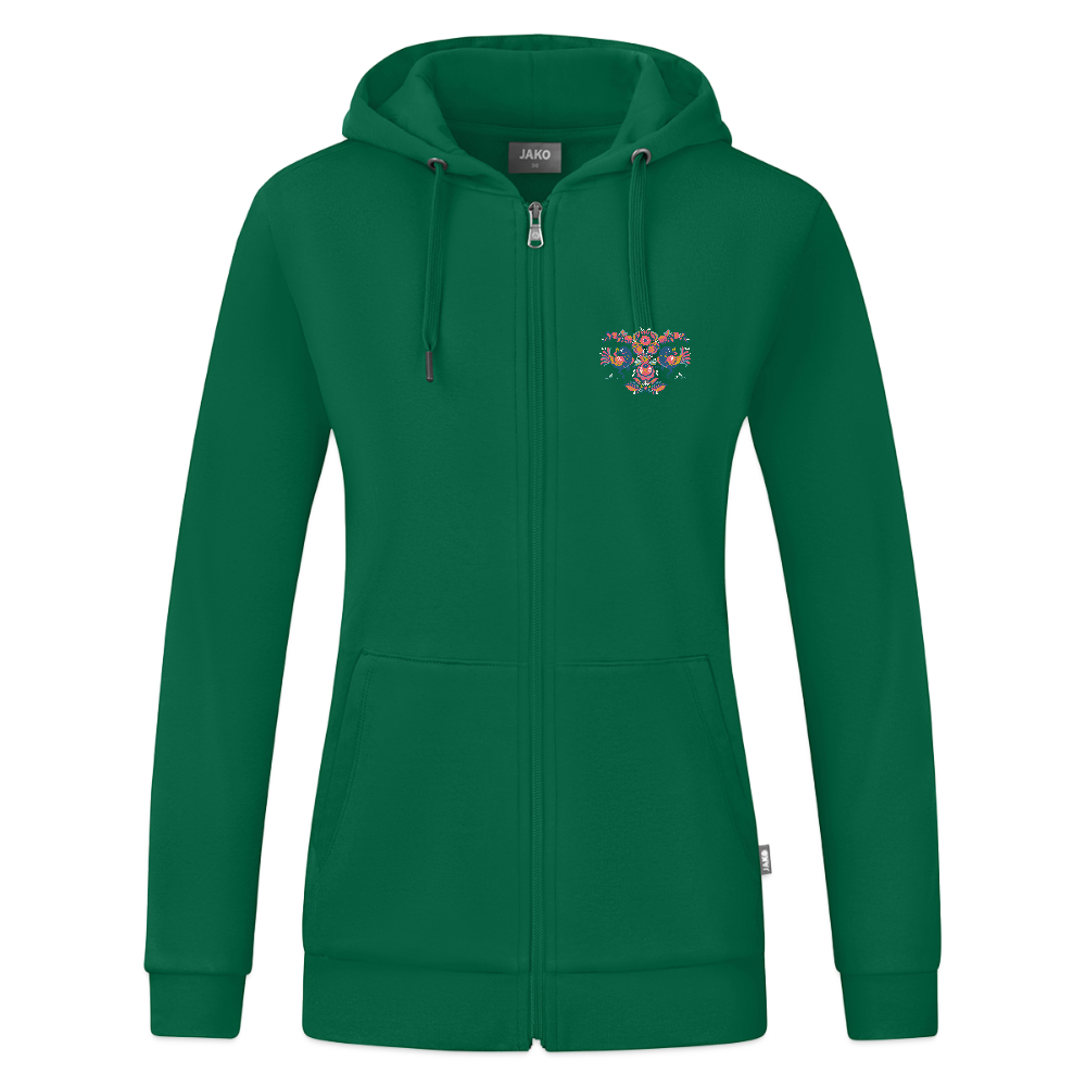 JAKO Vrouwen ziphoodie Organic - kelly groen