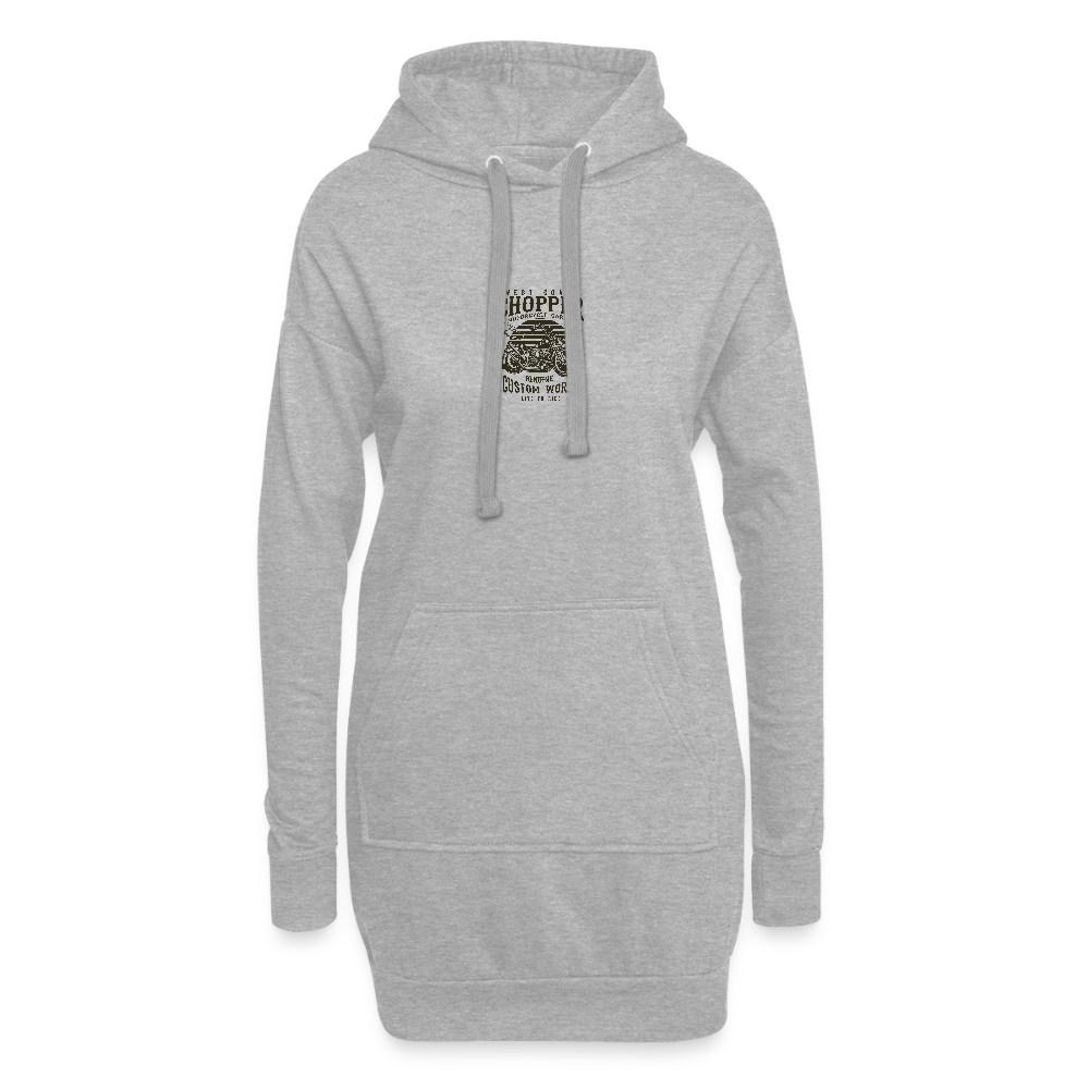 Hoodiejurk - grijs gemêleerd