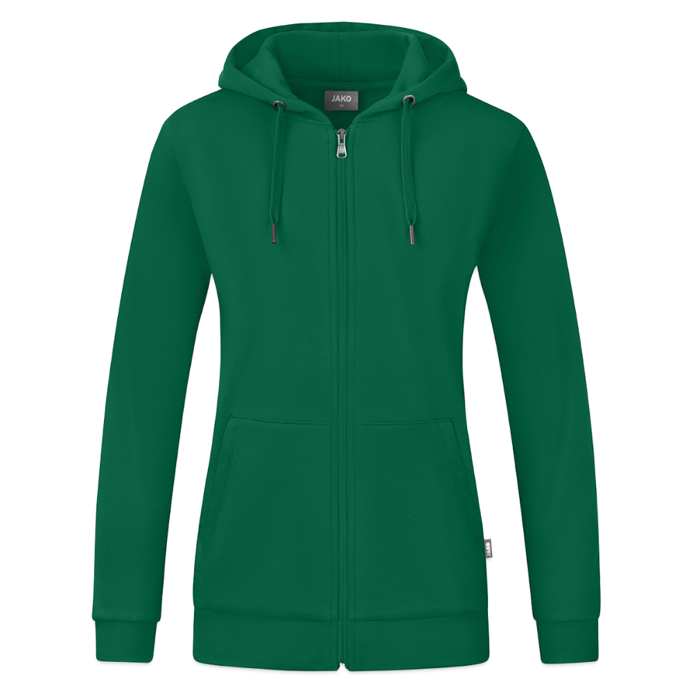JAKO Vrouwen ziphoodie Organic - kelly groen