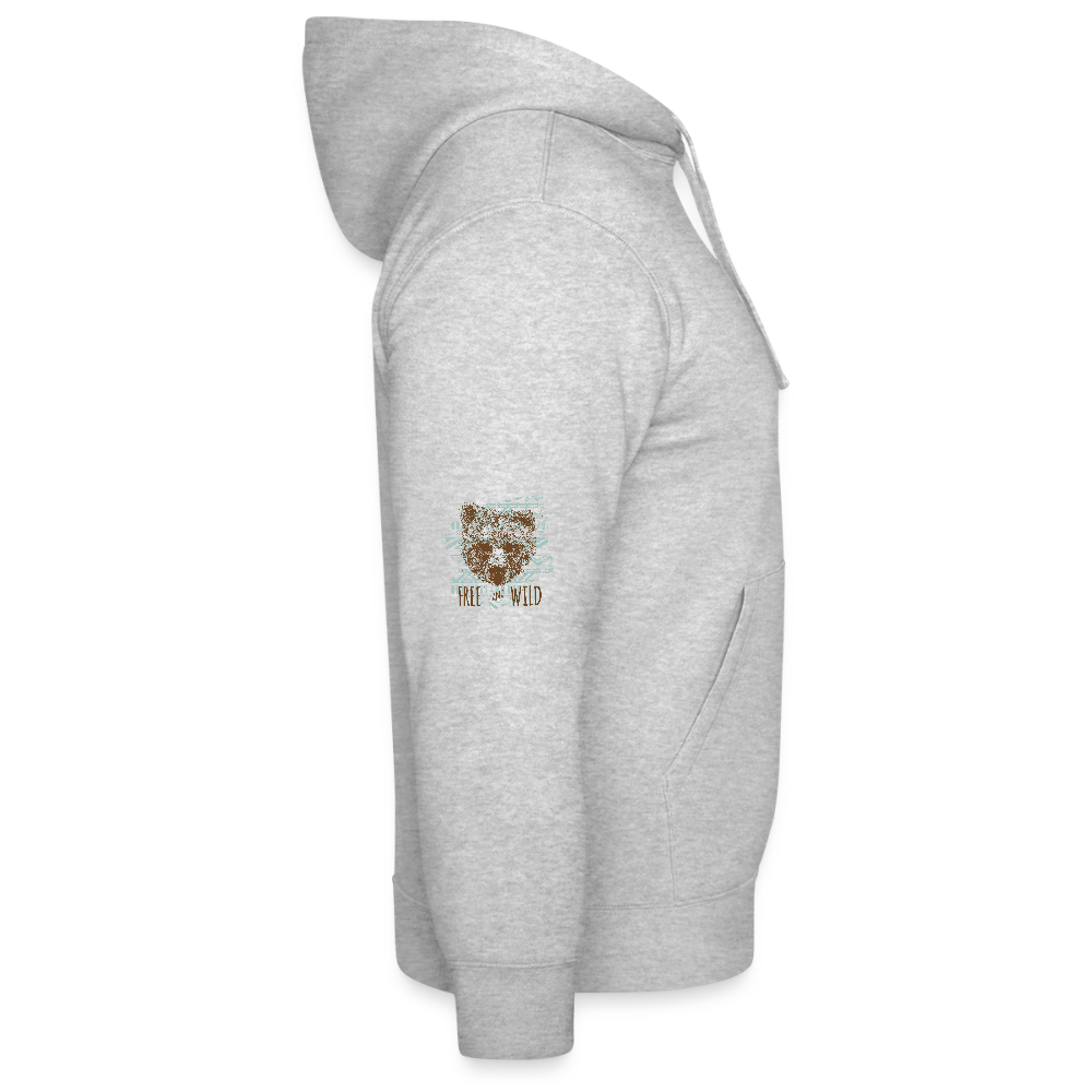 Mannenhoodie van Russell - grijs gemêleerd