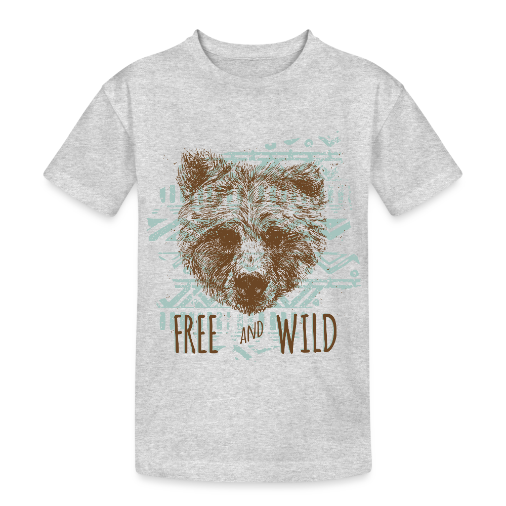 Kinderen Heavy Cotton T-shirt - grijs gemêleerd