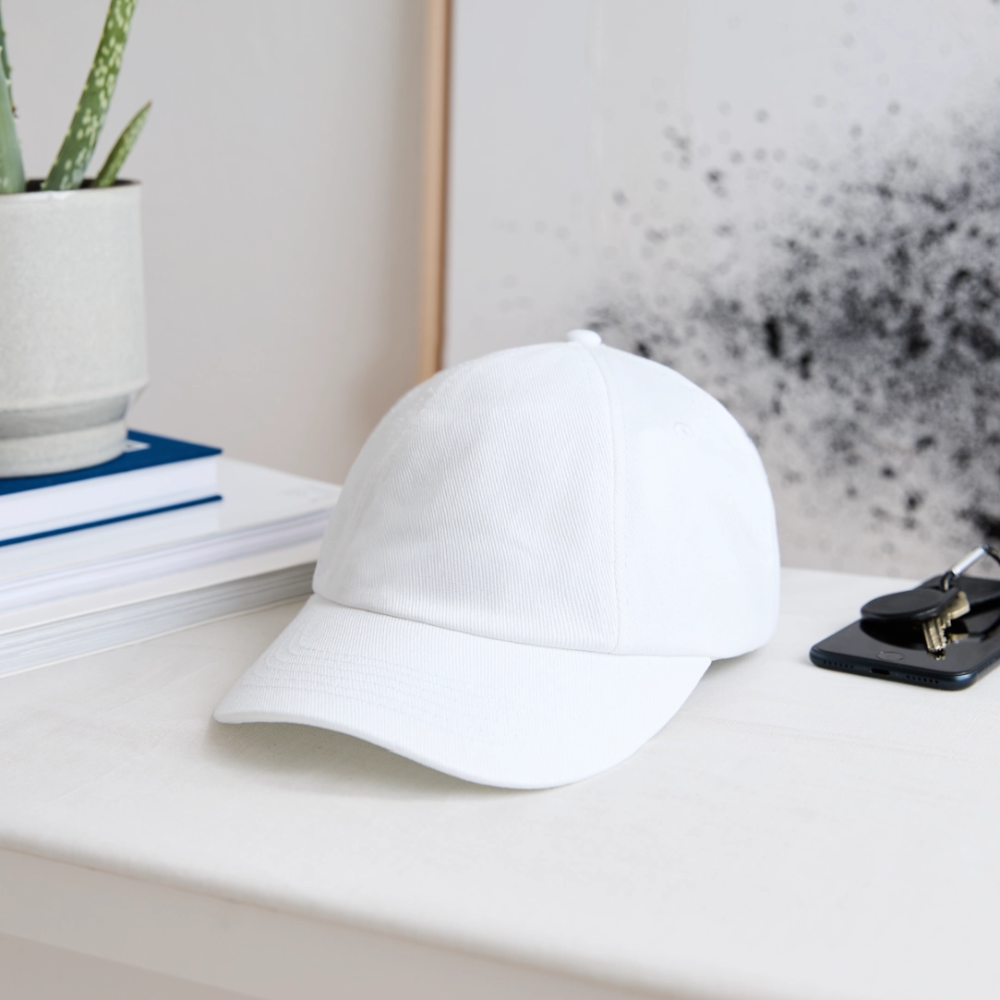 Baseballcap - wit/wit