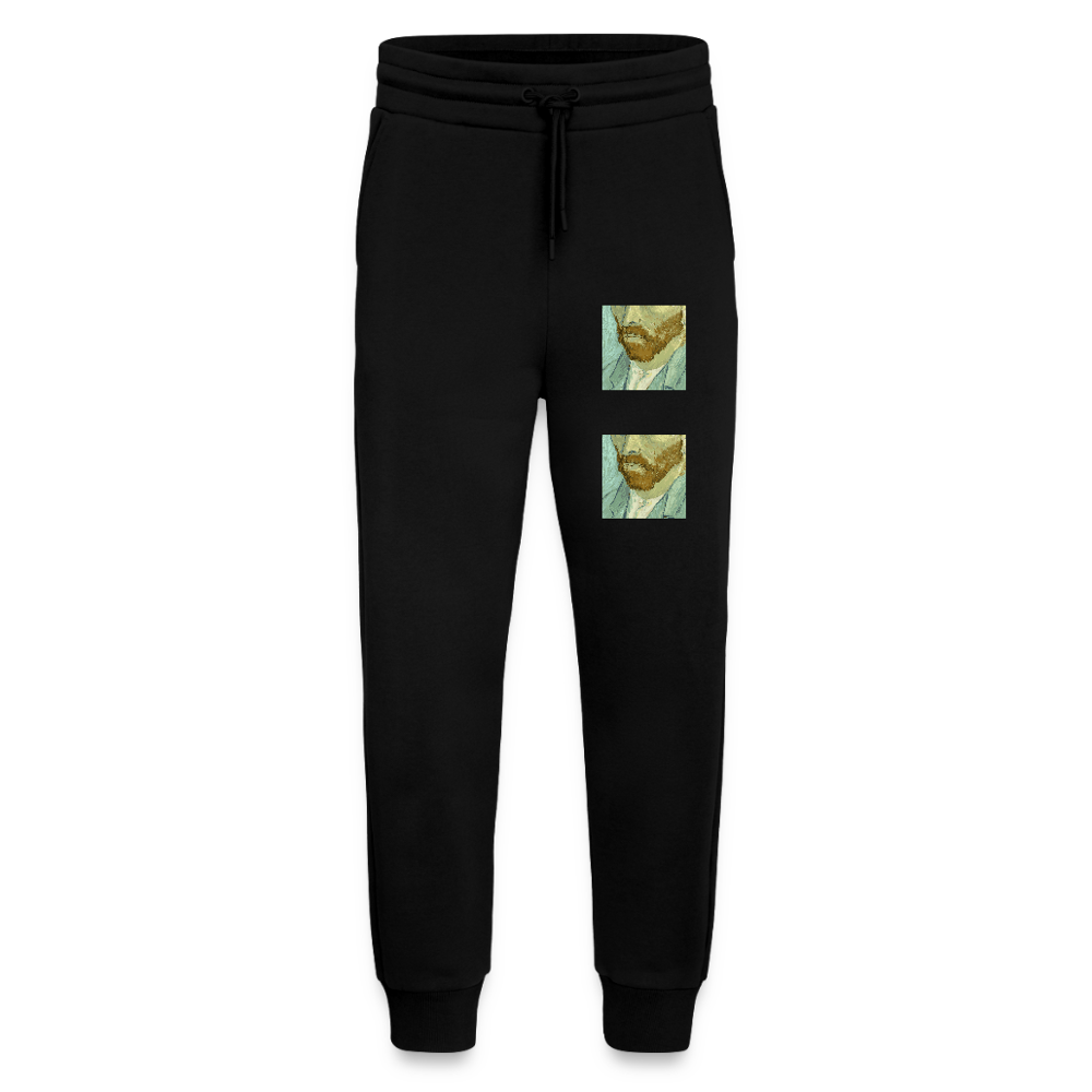 Organic relaxed joggingbroek made in EU - SOLID BLACK