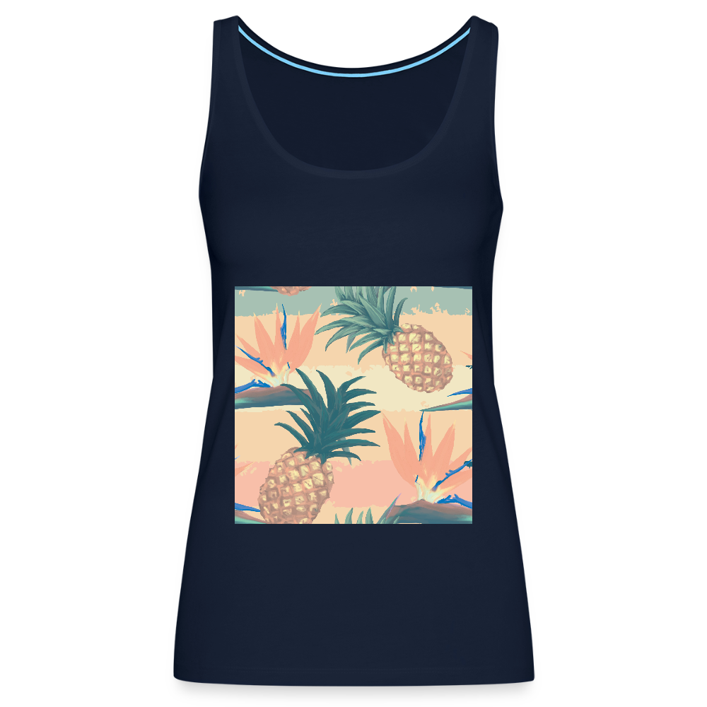 Vrouwen Premium tank top - navy