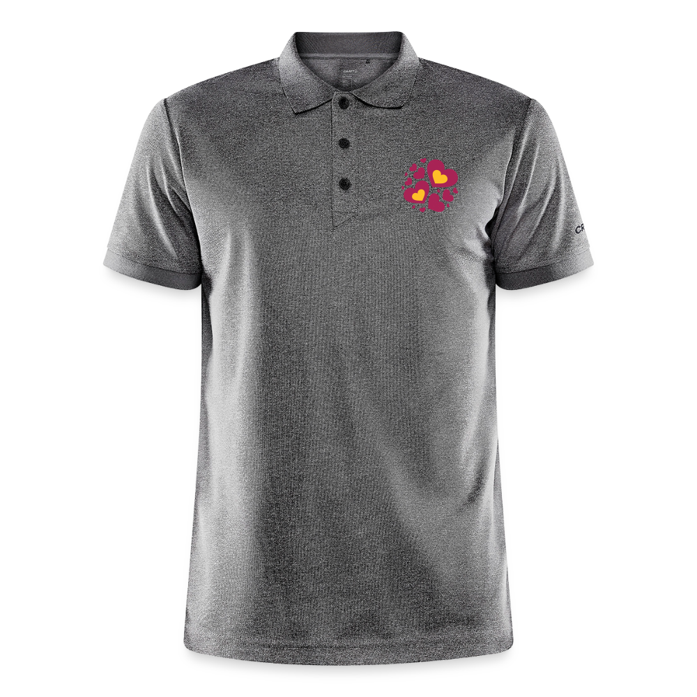 CRAFT Core Unify polo - donkergrijs gemêleerd