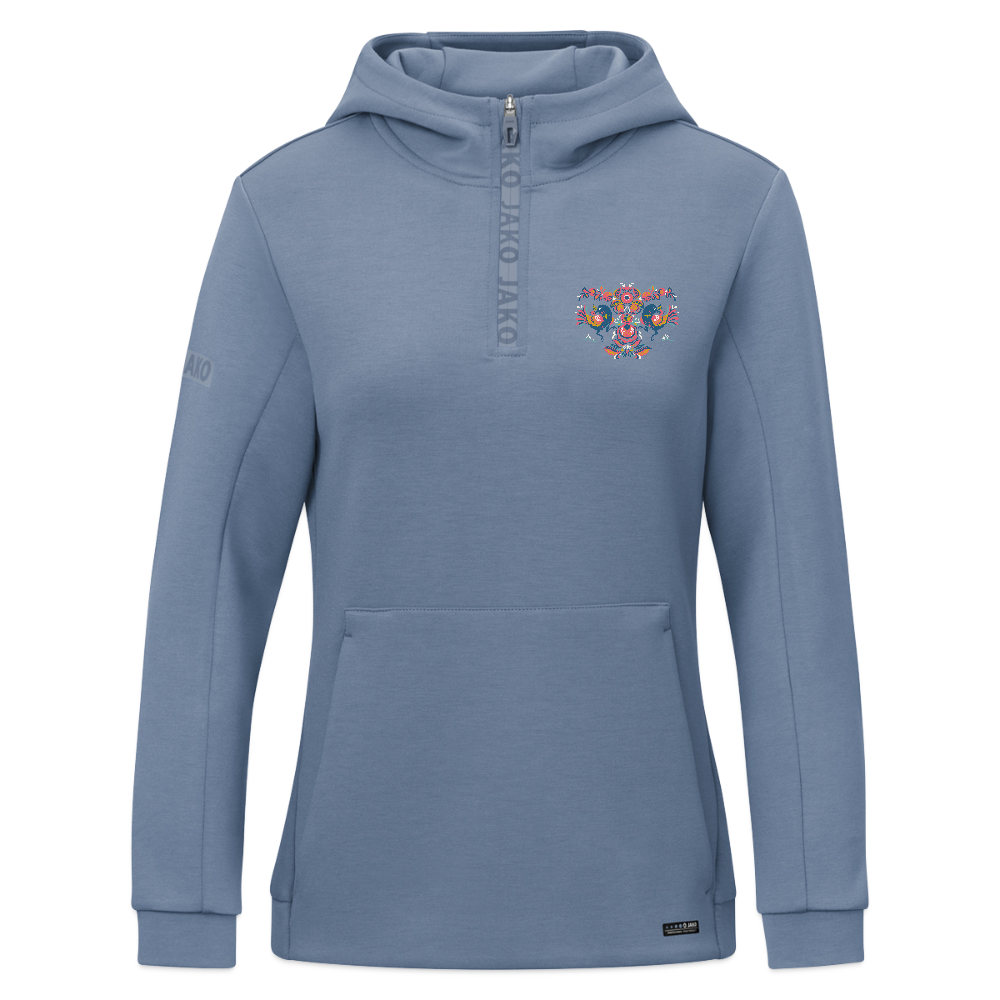 JAKO Vrouwen ziphoodie Pro Casual - blauwgrijs