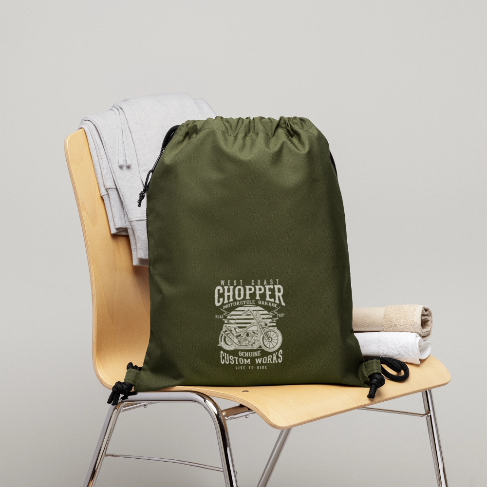 Gymtas van gerecycled materiaal - military green