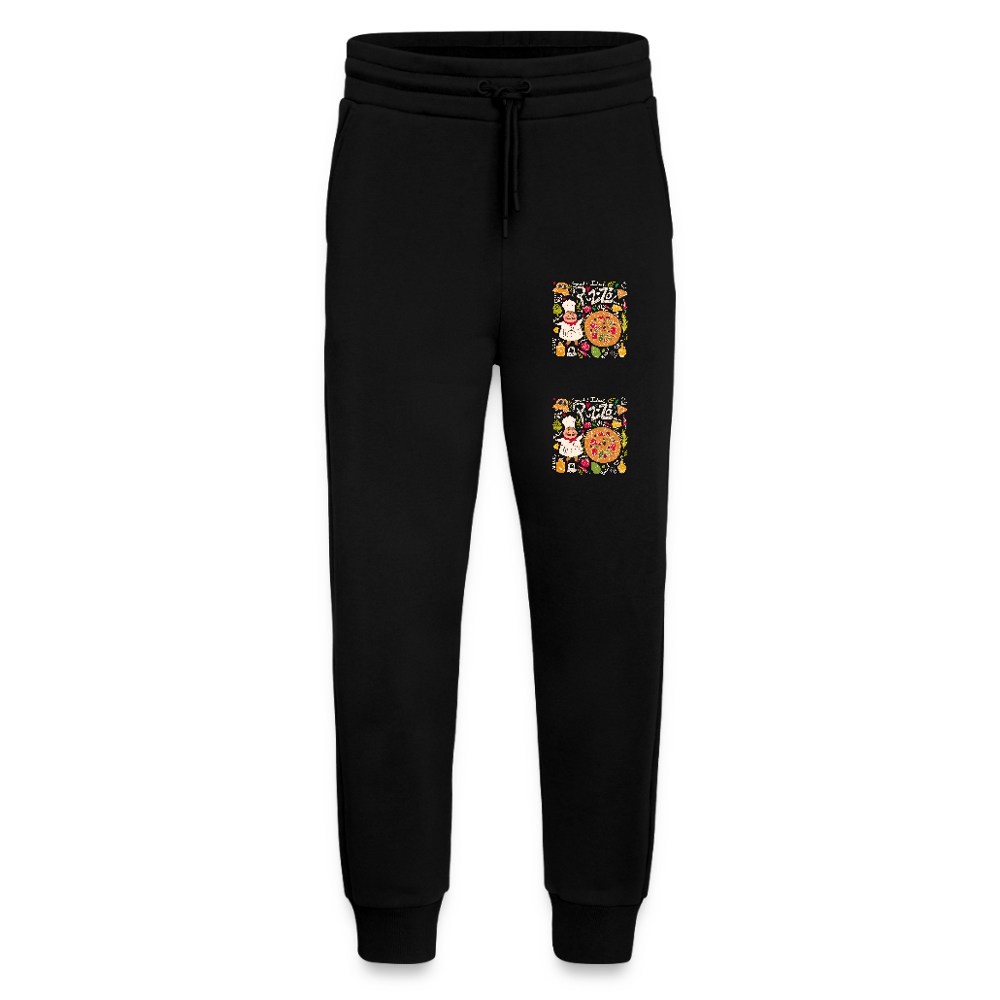 Organic relaxed joggingbroek made in EU - SOLID BLACK