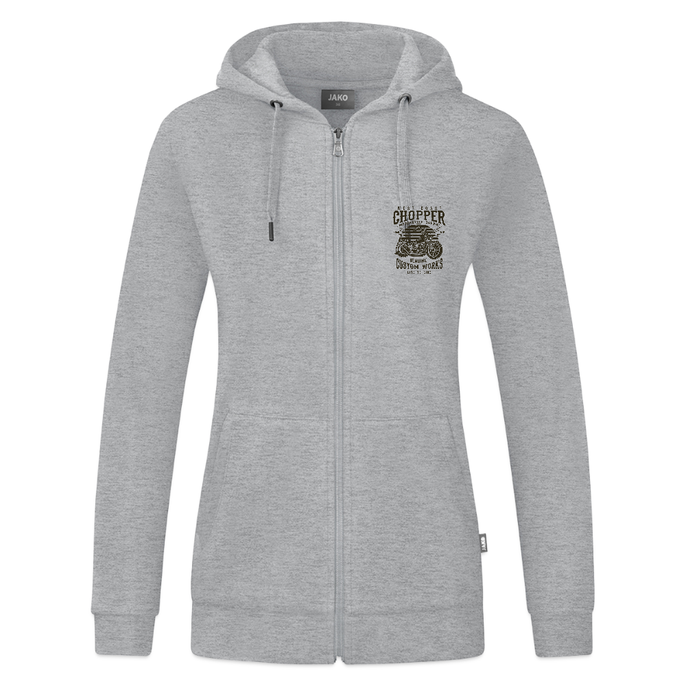 JAKO Vrouwen ziphoodie Organic - grijs gemêleerd