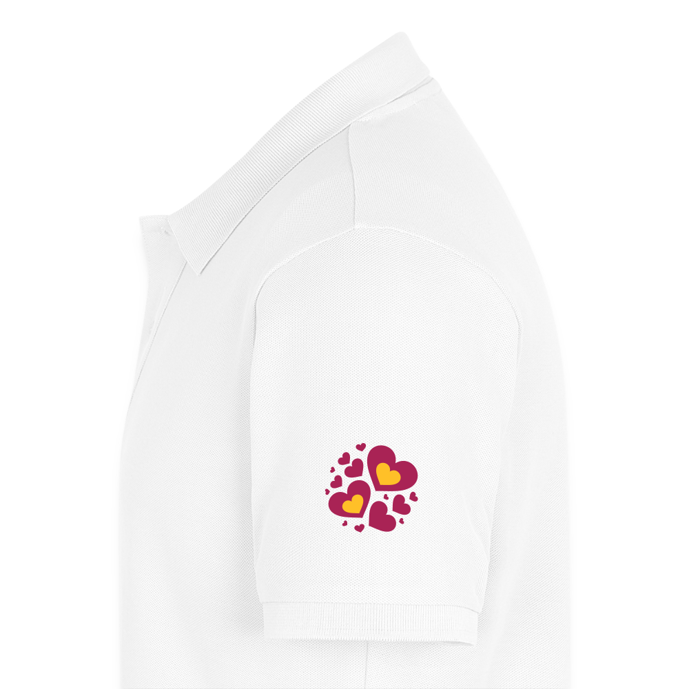 Mannen Premium Bio Poloshirt - wit