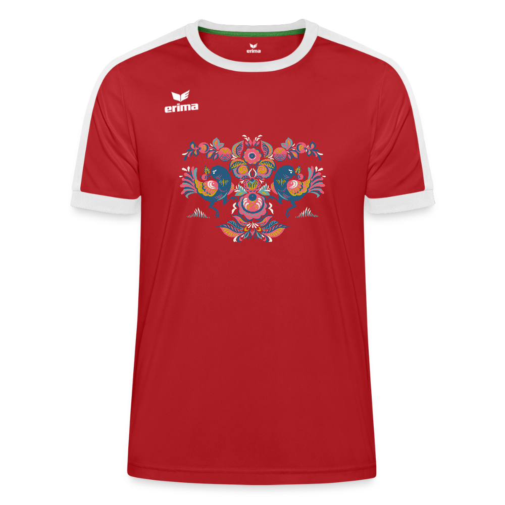 Erima Uniseks Retro Star shirt - rood/wit