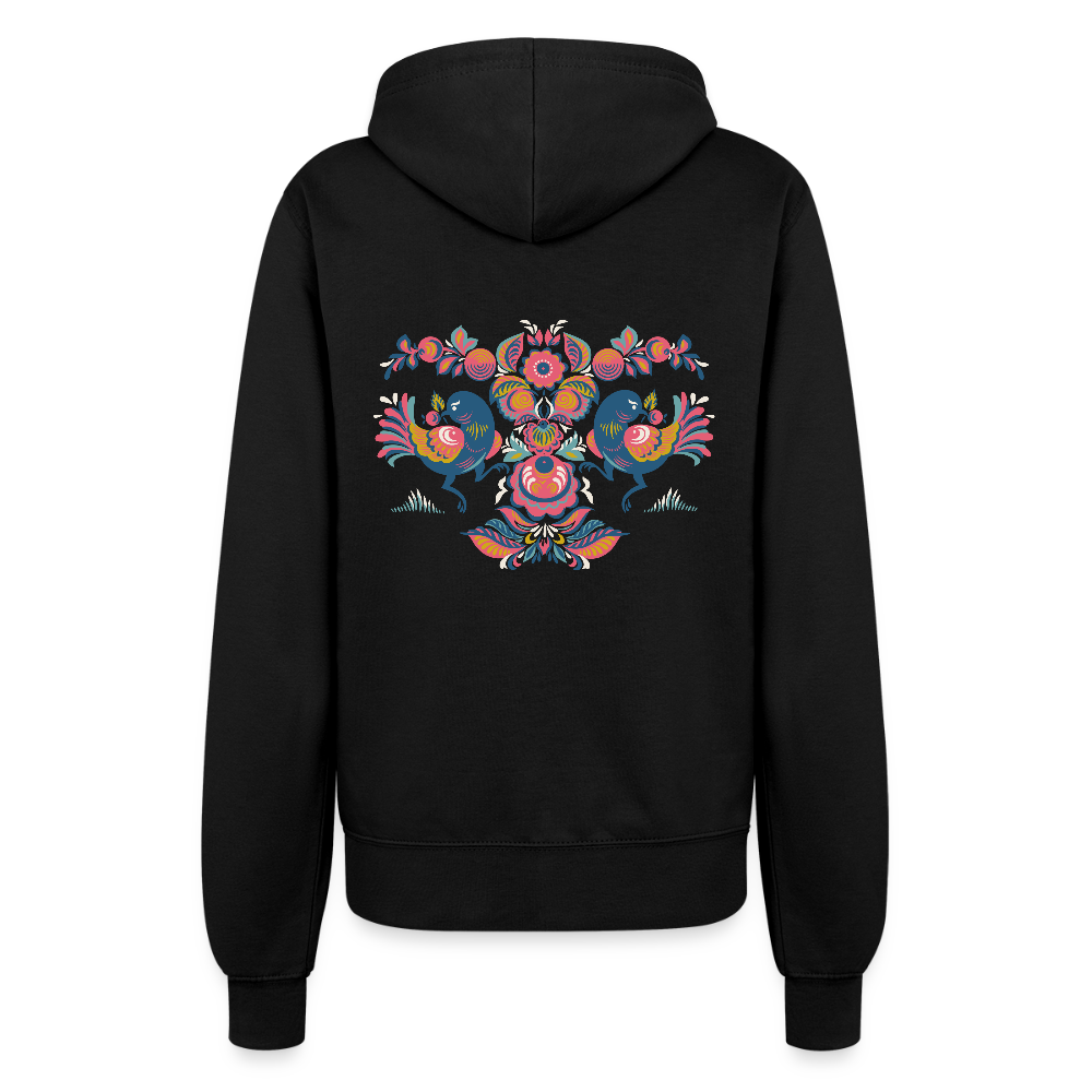 Vrouwen ziphoodie - zwart