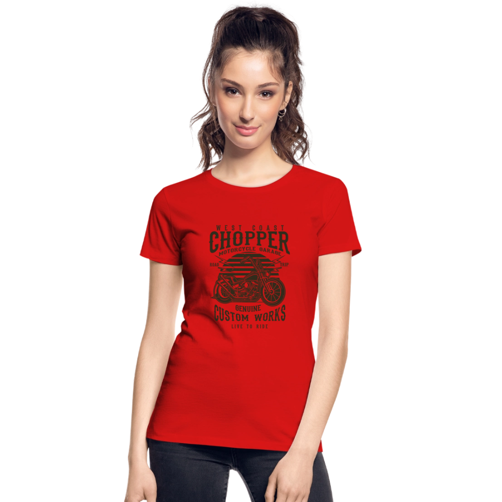 Vrouwen premium bio T-shirt - rood