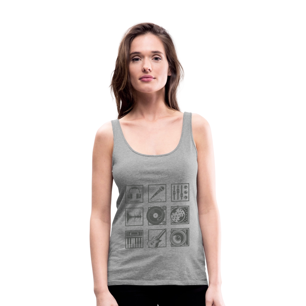 Vrouwen Premium tank top - grijs gemêleerd