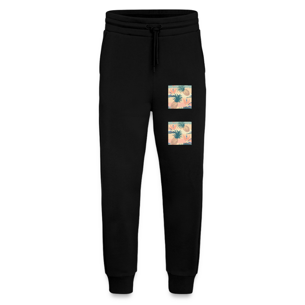 Organic relaxed joggingbroek made in EU - SOLID BLACK
