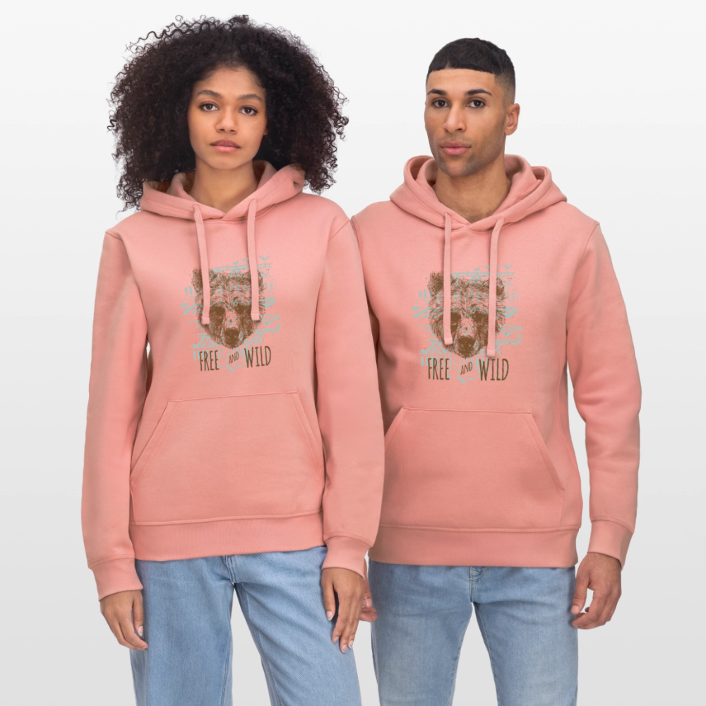 Stanley/Stella Uniseks bio-hoodie DRUMMER - oudroze