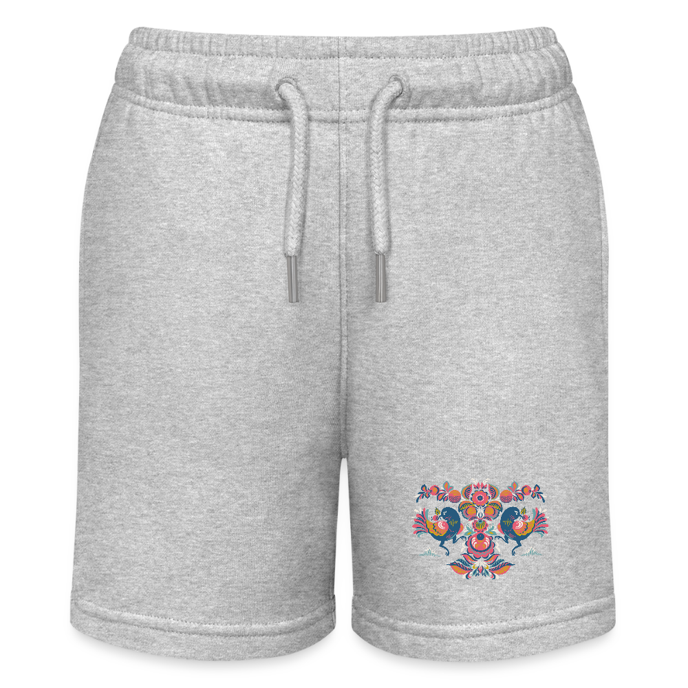 Stanley/Stella teenager bio-joggingshorts MINI BOLTER - grijs gemêleerd