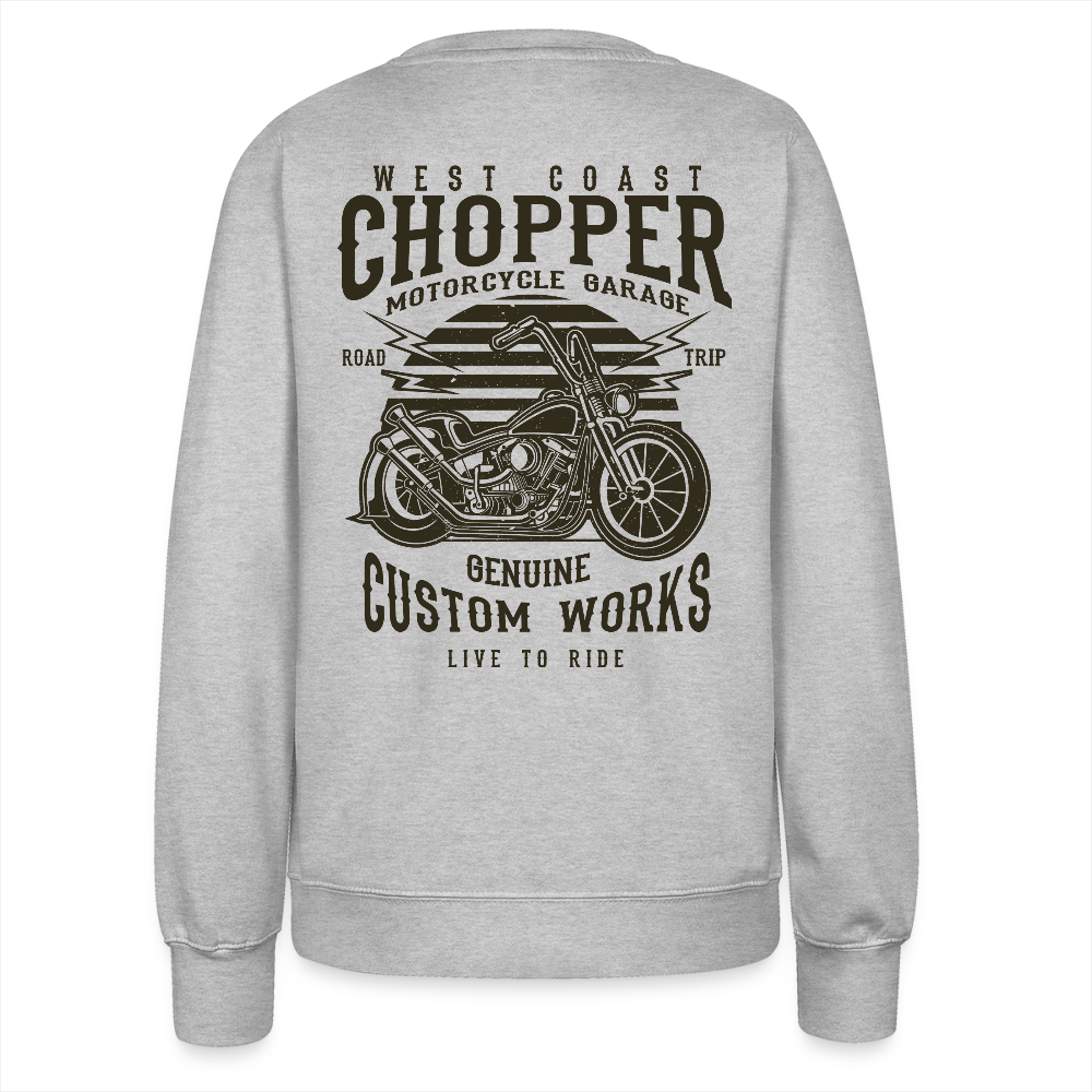Vrouwen sweatshirt - grijs gemêleerd