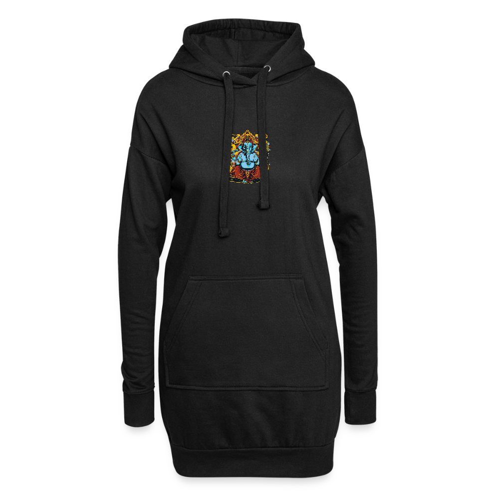 Hoodiejurk - zwart