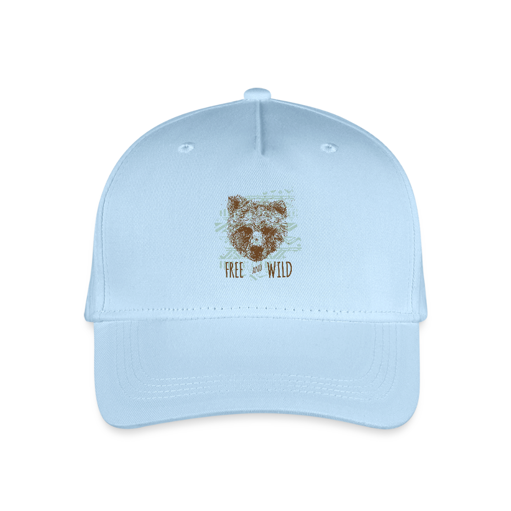 Bio kinder basecap - lichtblauw